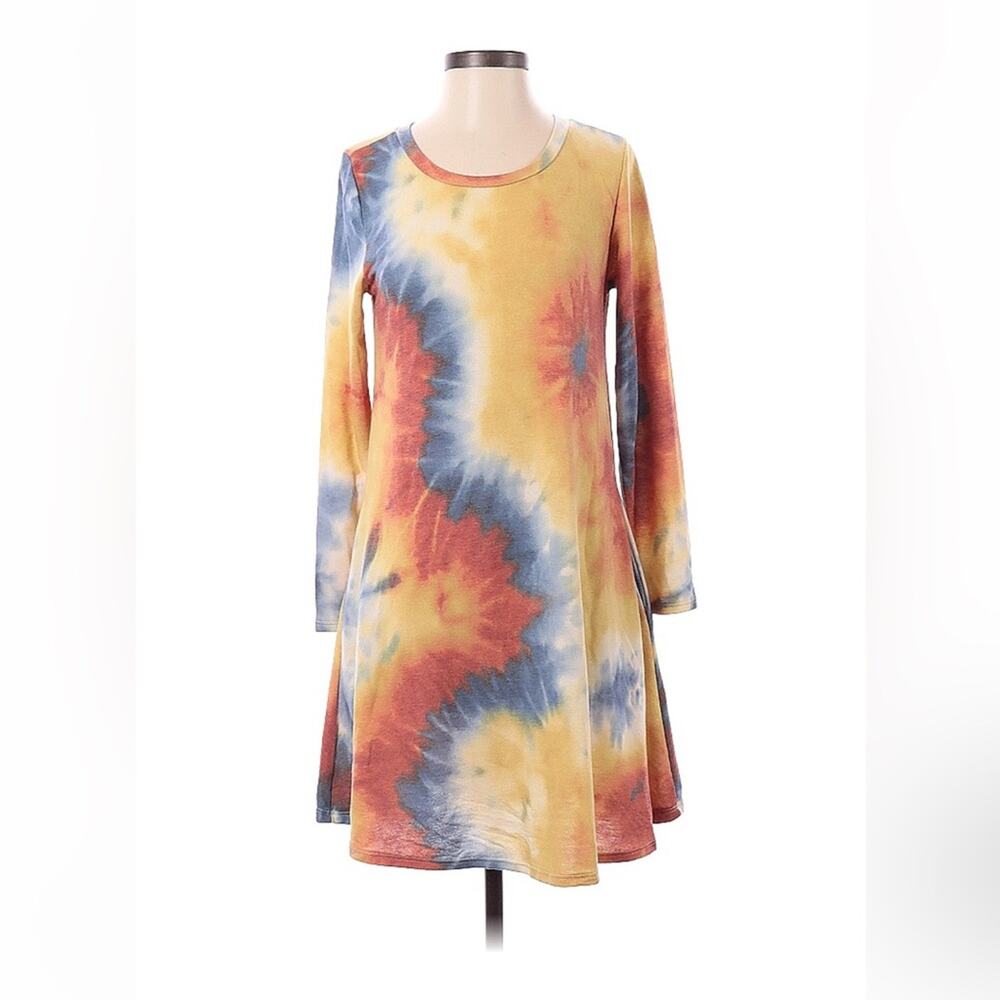 7th Ray long‎ sleeved tie dye sweatshirt dress, size small